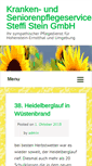 Mobile Screenshot of pflegedienst-stein.de